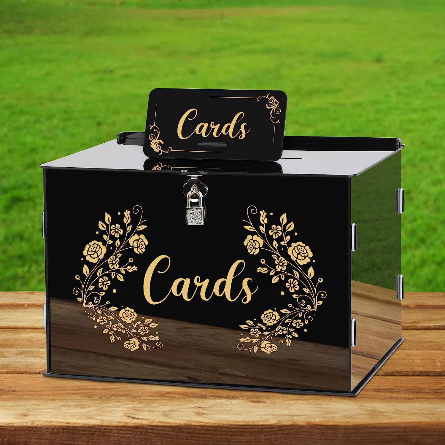 1pc Acrylic Wedding Card Box w - Wedding Card Box ulasan dan harga