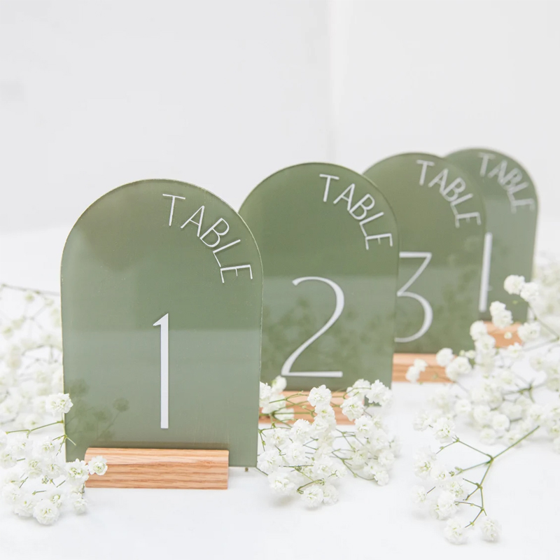 Personalized Painted Back Acry - Table Number Gold ulasan dan harga