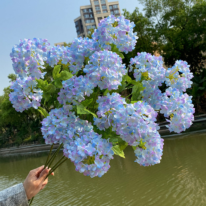 3pcs 4Head Hydrangea Wedding F - Wedding Decor Supply Store ulasan dan harga
