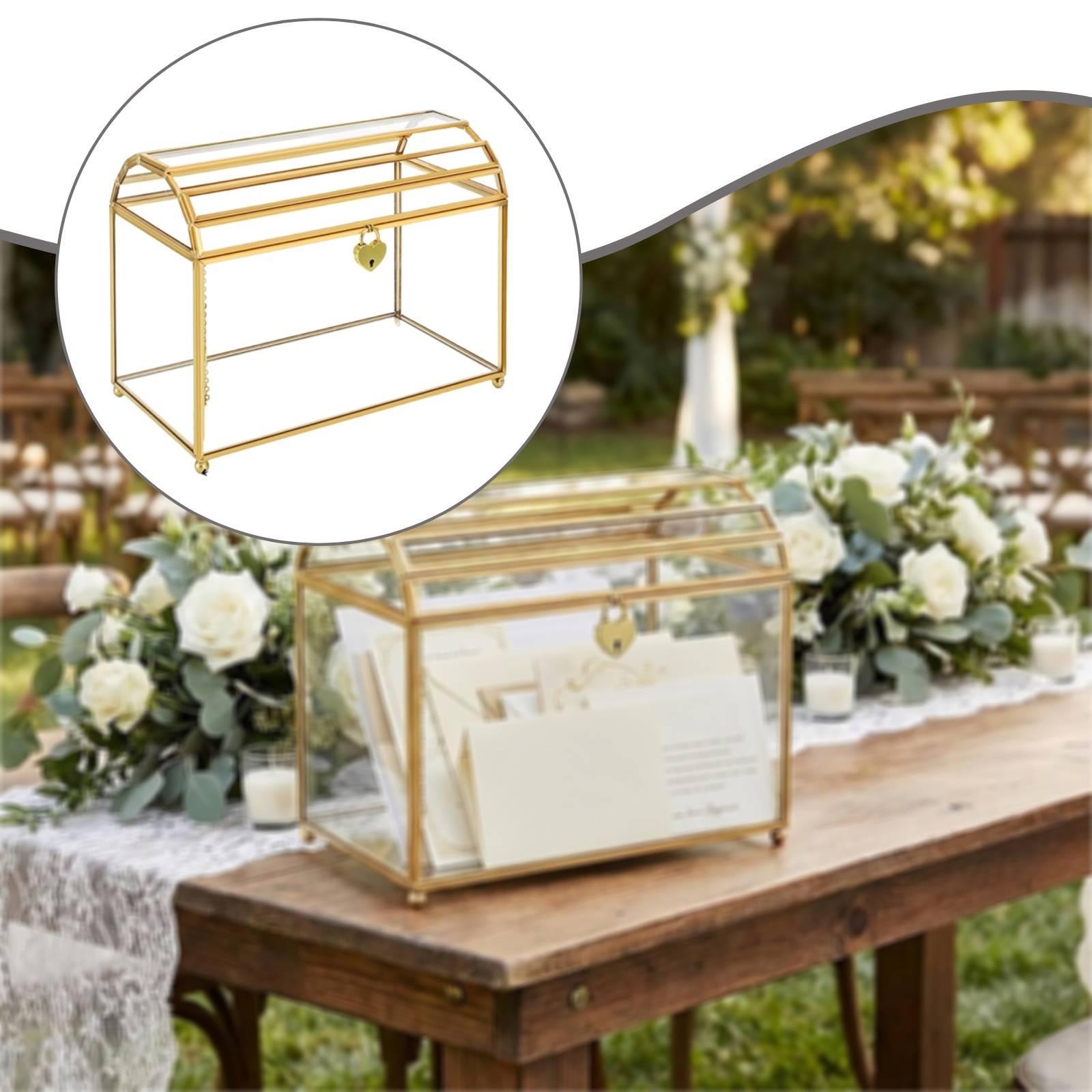Glass Wedding Card Box Storage - Wedding Card Box ulasan dan harga