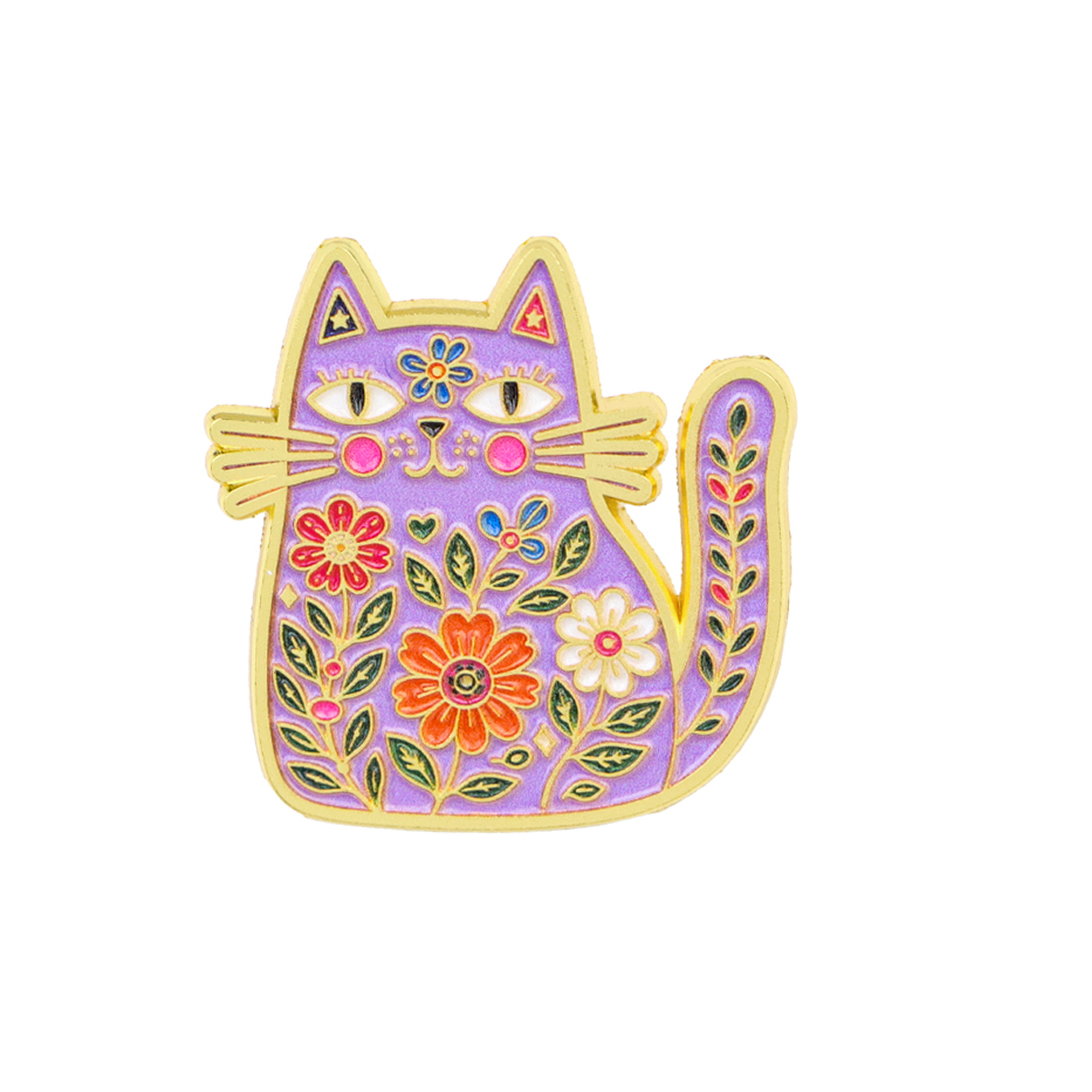 Folk Art Floral Black Cat Enam - Good Floral & Wedding Decor Supply Photos ulasan dan harga