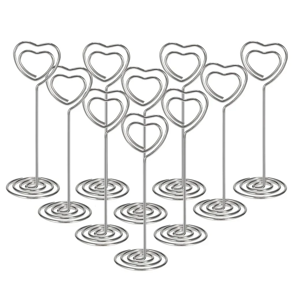 10pcs Heart Shape Table Number - Table Number Gold ulasan dan harga