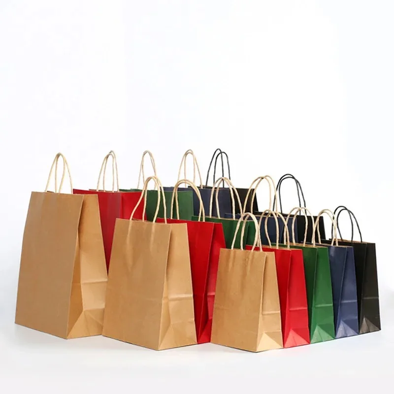 10/30/50pcs Kraft Paper Bag wi - Wedding/Event Supply Store ulasan dan harga